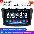 Autoradio Für Mazda 3 BL 2010-2013 9"Android 12 GPS NAVI WIFI Bluetooth DSP DAB+