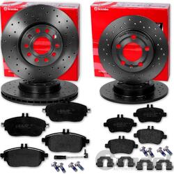 brembo SPORT BREMSSCHEIBEN + BELÄGE VORNE + HINTEN W176 W246 C117 X117 X156VA 295x28mm // HA 295x10mm // XTRA LINE Bremsscheiben