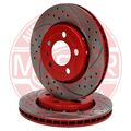 MASTER-SPORT 2x Bremsscheibe hinten belüftet 135 mm für VW Golf IV 1.4 16V 1.6