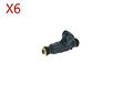 BOSCH x6 Stk Einspritzventil Für MERCEDES Viano Vito Mixto A208 A209 0280156014