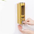 Desinfektionsmittelspender Seifenspender Wandmontage Dispenser 400ml Gold