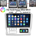 Android13 Autoradio 4+64G Apple Carplay Für Ford Focus II MK2 2004-2011 Navi GPS