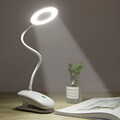LED Klemmleuchte dimmbar Schreibtischlampe Leselampe flexibel USB Tisch-Lampe