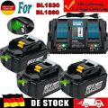 2x Für Makita Akku 18V 6,0Ah 9000mAh BL1860B BL1850B BL1830B / DC18RD Ladegerät