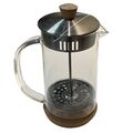 IKEA French Press Kaffeebereiter 1L Klarglas Edelstahl Kaffee Tee Presse Bambus✅