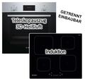 Herdset Bosch Backofen EcoClean + Indesit Induktionskochfeld Booster autark 60cm