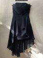 Laona Cocktailkleid Navy blau Marine 36 S schulterfrei Chiffon 