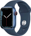 Apple Watch Series 7 45mm Aluminium Sport Band Blau Cellular - DE Händler