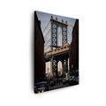 CANVAS Leinwandbilder XXL Wandbilder Kunstdruck Architektur New York Brücke USA 