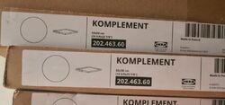 ⚜️1x IKEA KOMPLEMENT Ausziehboden, schublade regal 50x58 cm 202.463.60 Neu PAX