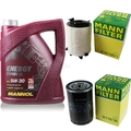 MANN-FILTER Inspektionspaket 5L MANNOL Energy Combi LL 5W-30 für VW Golf V 1.6