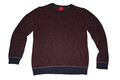 Esprit EDC Pullover Gr. L blau/grau/rot gestreift Sweatshirt Pulli Baumwolle