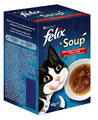 Purina Katzenfutter Felix Soup Original Nassfutter für Katzen Suppe 48x48g