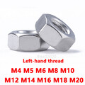 Mutter Linksgewinde Sechskantmutter M4 M5 M6 M8 M10 - M20 DIN934 - Edelstahl V2A