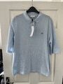 Lacoste Damen Poloshirt hellblau Größe 48 UK 20