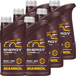 6 LITER 5W-30 MANNOL MOTORÖL ENERGY COMBI LL API SN CF LL-04 229.51 C30 5W30