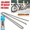 Für Shimano Kette CN-HG95 10Fach-116 Glieder DEORE XT XTR SLX HG-X Fahrrad Kette