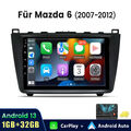 9" Android 13 Autoradio GPS Navigation USB 1+32GB Für Mazda6 2007-2012 CARPLAY