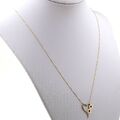 Herz Collier 585 Gold 14 Kt Gelbgold Goldkette Damen Wert 390,-