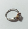 925  Silber Ring,   gr. 57 ( 18,1 mm ) , mit einem weissen  Stein ,S.Oliver