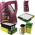 Ölwechsel Set 6L MANNOL Energy Combi LL 5W-30 + MANN Ölfilter Service 10045718