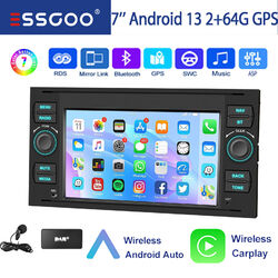 Für Ford Focus Transit S Max Android 13 Autoradio Carplay GPS Navi DAB+ 2+64G 7"