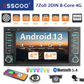 4+64G Android 13 Apple CarPlay Autoradio 4G KAM AM BT Für VW T5 Multivan Touareg