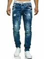 Herren Jeanshosen Stretch Hose Jeans Slim fit  Jeans Blau Schwarz super slim fit