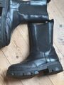 Combat Boots JOOP! Chelsea Stiefel schwarz Leder Traktor Sohle viktorianisch 41