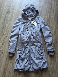 Cream Parka Mantel Lagenlook Gr.36 S