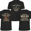 T-Shirt bedruckte Shirts Spruch Freizeit  chillen Faultier Männertag