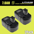 2x 7,0 Ah 18V Akku für RYOBI One+ Plus Lithium RB18L50 P108 P104 P109 Batteries