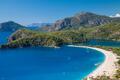 Wandbild: Ölüdeniz-Lagune im Meer, Landschaftsansicht des Strandes, Türkei [...]