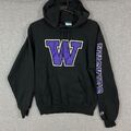 Champion Washington Huskies College Hoodie Herren S schwarz lila