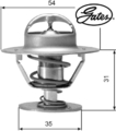 Gates TH00682G1 Thermostat für Kühlmittel Thermostat Kühlmittel 