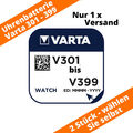 2 x Uhrenbatterie Wählen Sie selbst Varta 301 - V399 1,55V Silberoxid Knopfzelle