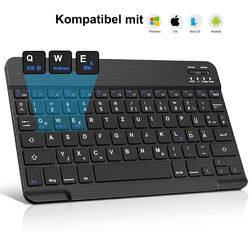 Bluetooth Tastatur Hülle Maus  für Samsung Galaxy Tab A9+ A8 A7 S9 S8 S7 S6 Lite