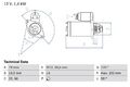 STARTER BOSCH FÜR OPEL CHEVROLET HONDA CORSA D + /SCHRÄGHECK 08-20 0986019361