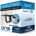 Für VW Touran 05.2010-05.2015 ORIS Anhängerkupplung abnehmbar + 7polig E-Satz