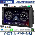 2 DIN 7 Zoll 32G Android 13 Carplay Autoradio GPS NAVI RDS Bluetooth DAB+ Kamera