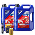 Motoröl 5W40 LIQUI MOLY Diesel High Tech 10L+HENGST Ölfilter +Spülung