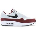 Nike Air Max 1 - Herren Sneaker Weiß-Rot FD9082-106 Sport Retro Freizeit Schuhe