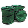 Laubsack rund 100l Pop Up 3x Gartensack Abfallsack Rasensack Gewebesack