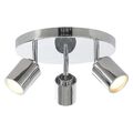 Litecraft Strahler verstellbare Decke GU10 3 Licht - poliertes Chrom Abstand 