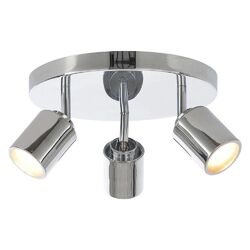 Litecraft Strahler verstellbare Decke GU10 3 Licht - poliertes Chrom Abstand 