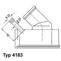 BorgWarner (Wahler) (4183.92D) Thermostat, Kühlmittel für OPEL