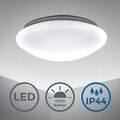 LED Bad-Deckenleuchte rund 29cm IP44 Lampe Decke Modern 12W 1200lm kaltweiß 230V