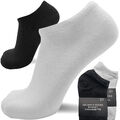 6-24 Paar Sneaker Socken Gr. 35-46 Damen Herren Schwarz Weiß Füßlinge Kurzsocken