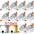 5/10X LED Einbaustrahler Decken Spots Lampen 5W 7W Einbau Leuchte ultra flach