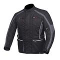 Herren Motorrad Jacke Wasserdicht Textil Cordura Ce Armour Grau